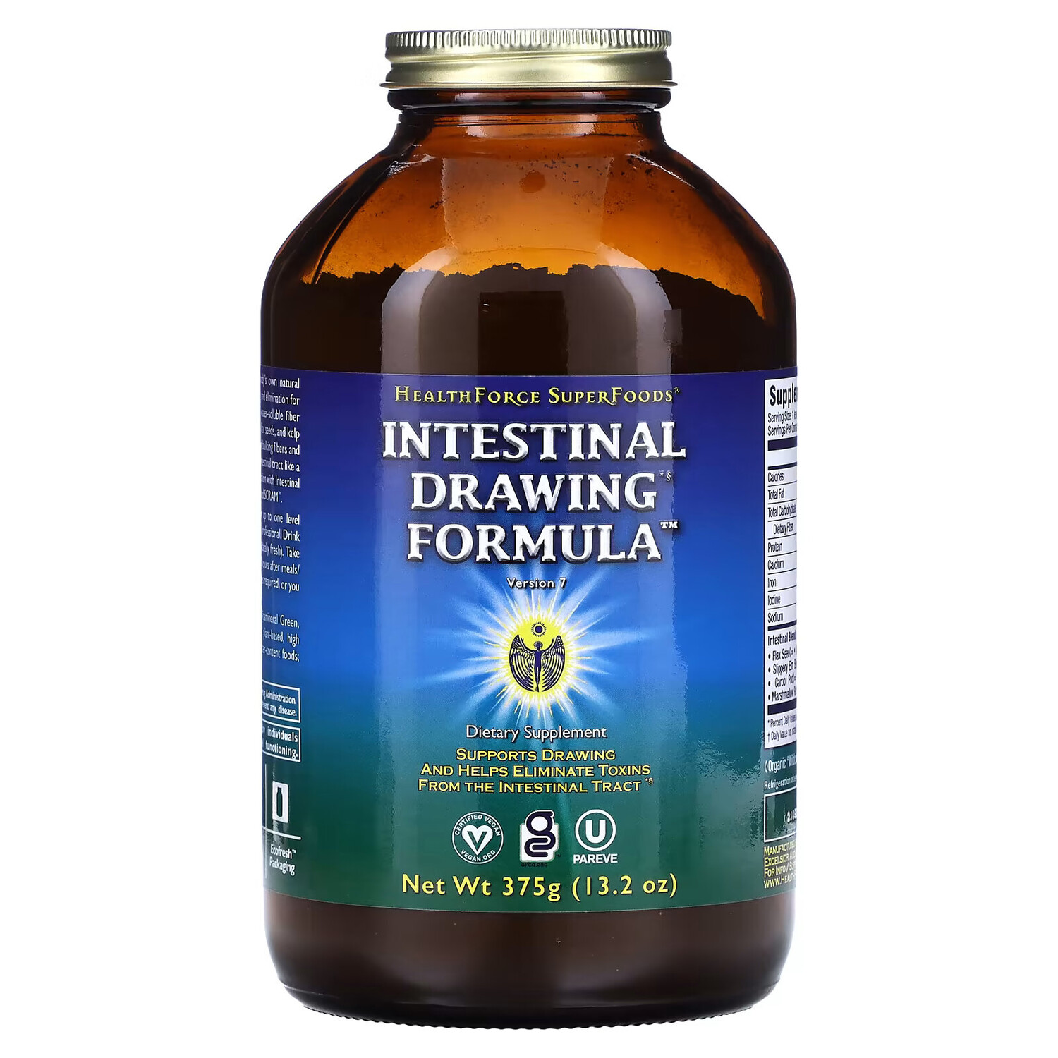 

HealthForce Superfoods, Средство для вытягивания кишечника, порошок, 375 г (13,2 унции)