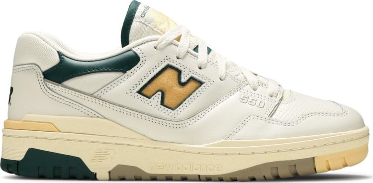 Кроссовки New Balance Aimé Leon Dore x 550 'Green Yellow', зеленый - фото