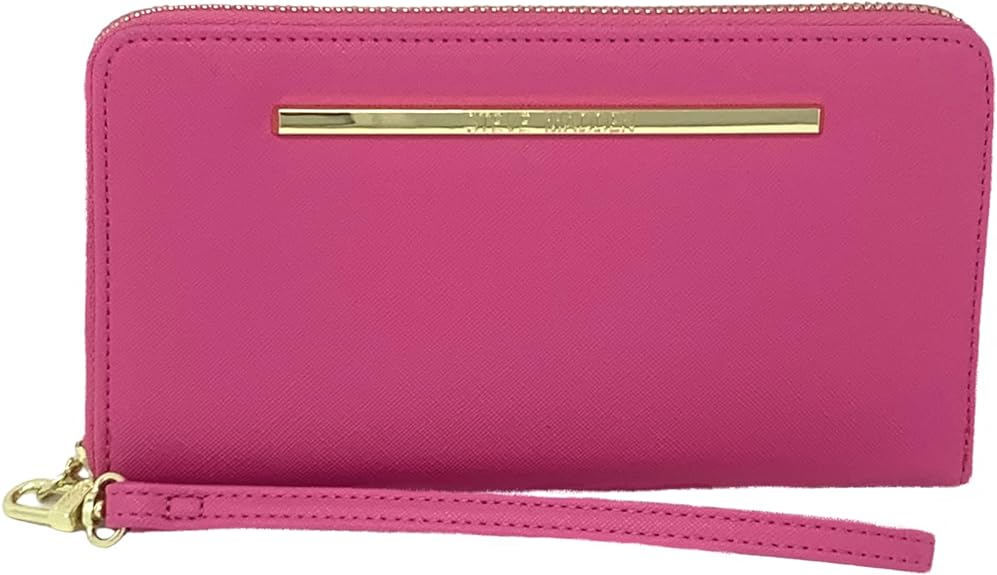 Женская сумка-кошелек на молнии Steve Madden, ярко-розовый