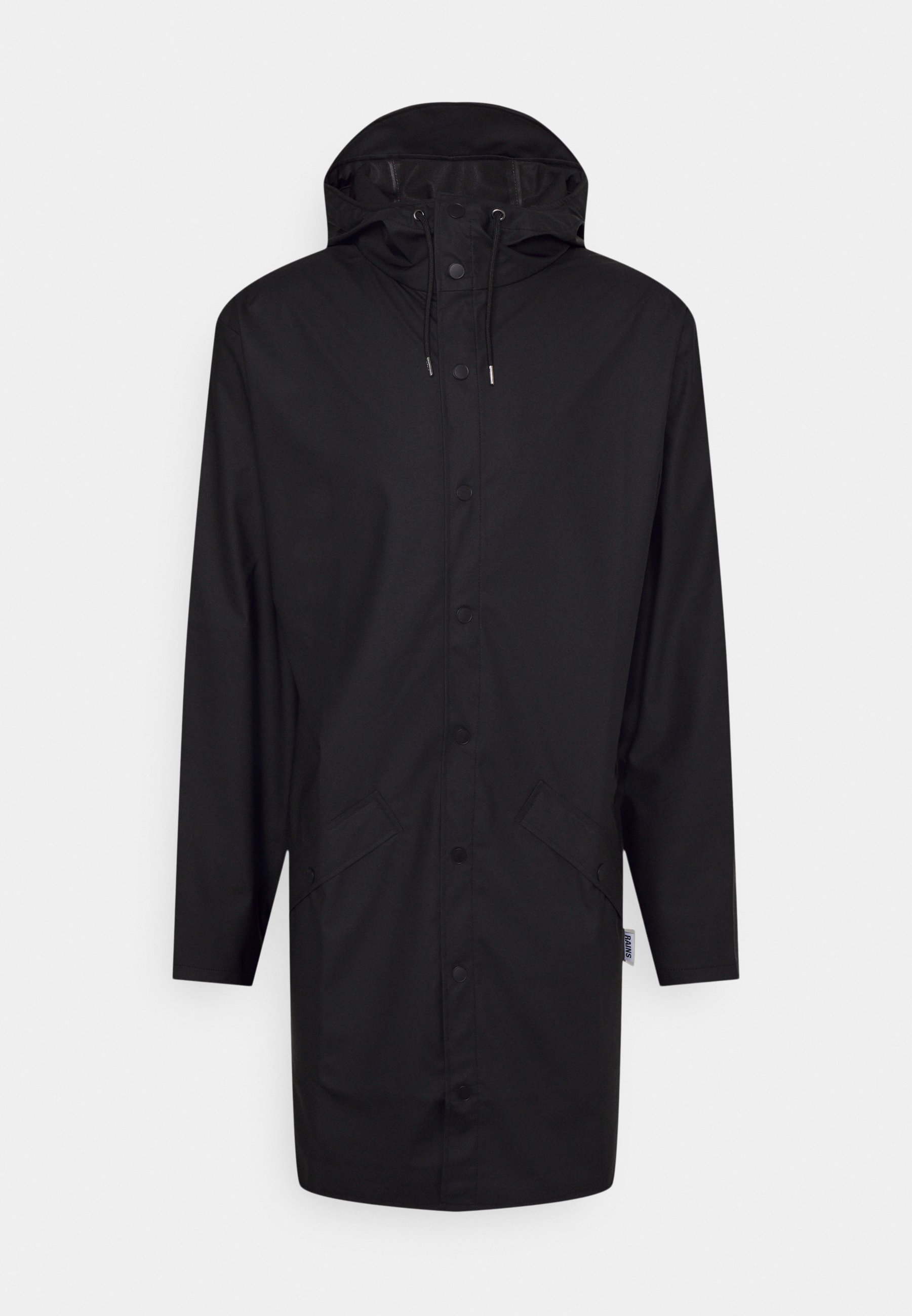 Куртка Rains с капюшоном, черный
