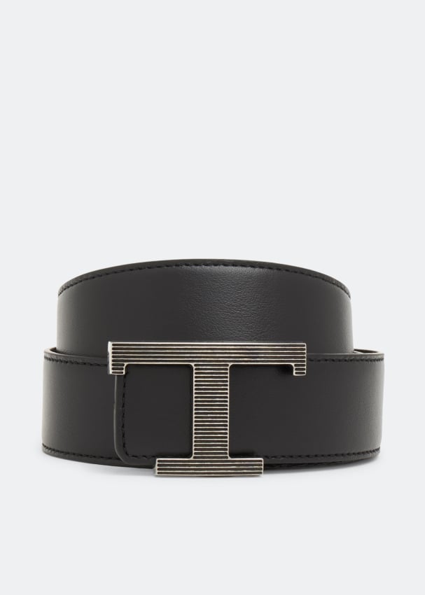 Ремень TOD'S Timeless leather belt, черный