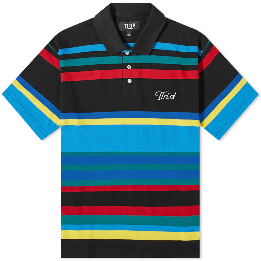 

Футболка Tired Skateboards Striped Polo