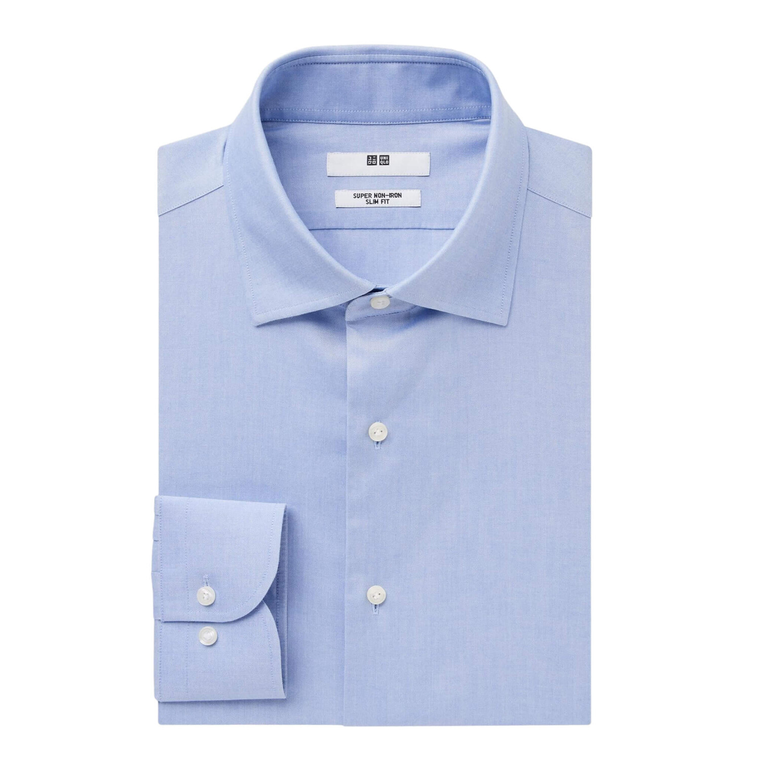 

Рубашка Uniqlo Super Non-iron Slim Fit, голубой