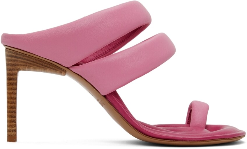 

Розовые босоножки на каблуке Les Sandals Cassis Jacquemus