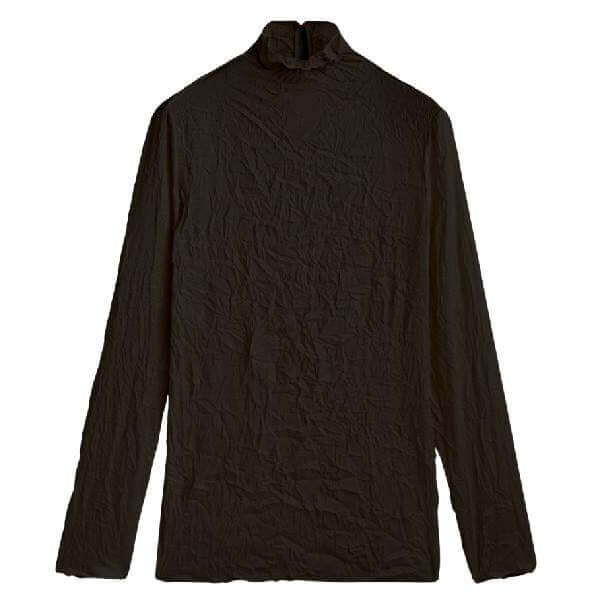 

Водолазка Massimo Dutti Creasedeffect, черный