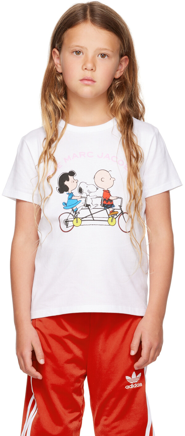 

Детская белая футболка Peanuts Edition Marc Jacobs