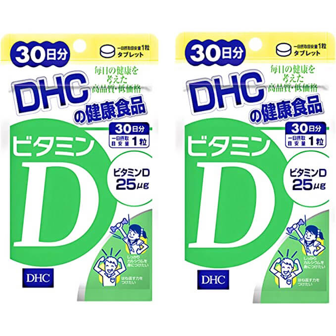 цена Витамин D DHC, 30 таблеток, 2 упаковки