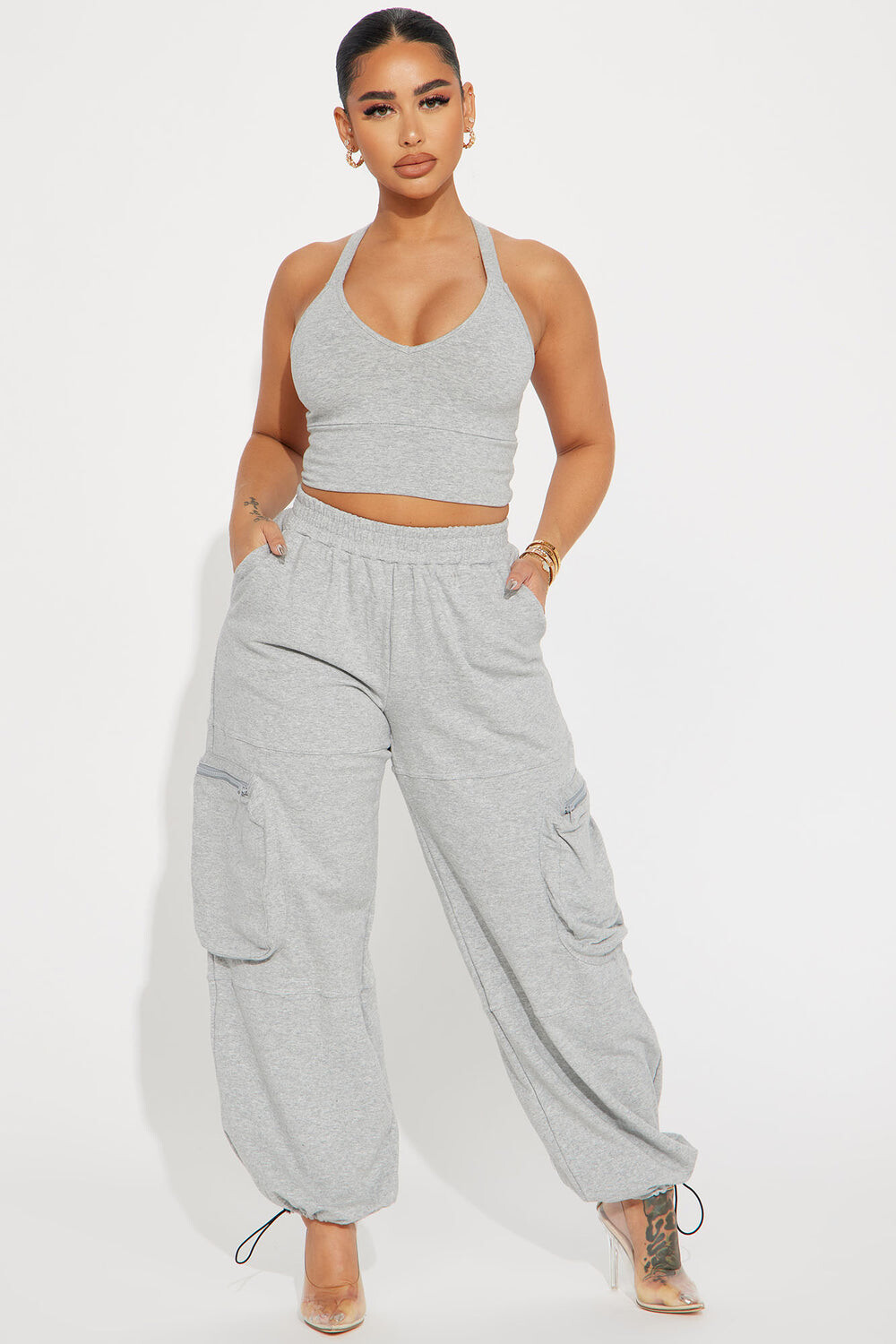 

Джоггеры Fashion Nova SM200SET, серый
