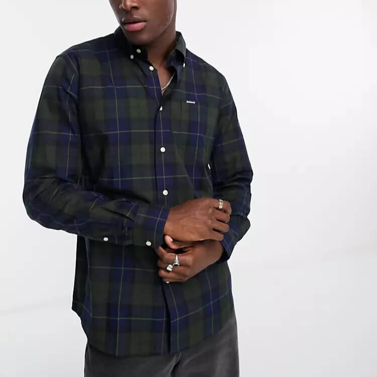 

Рубашка Barbour Wetheram Tailored, темно-синий/зеленый