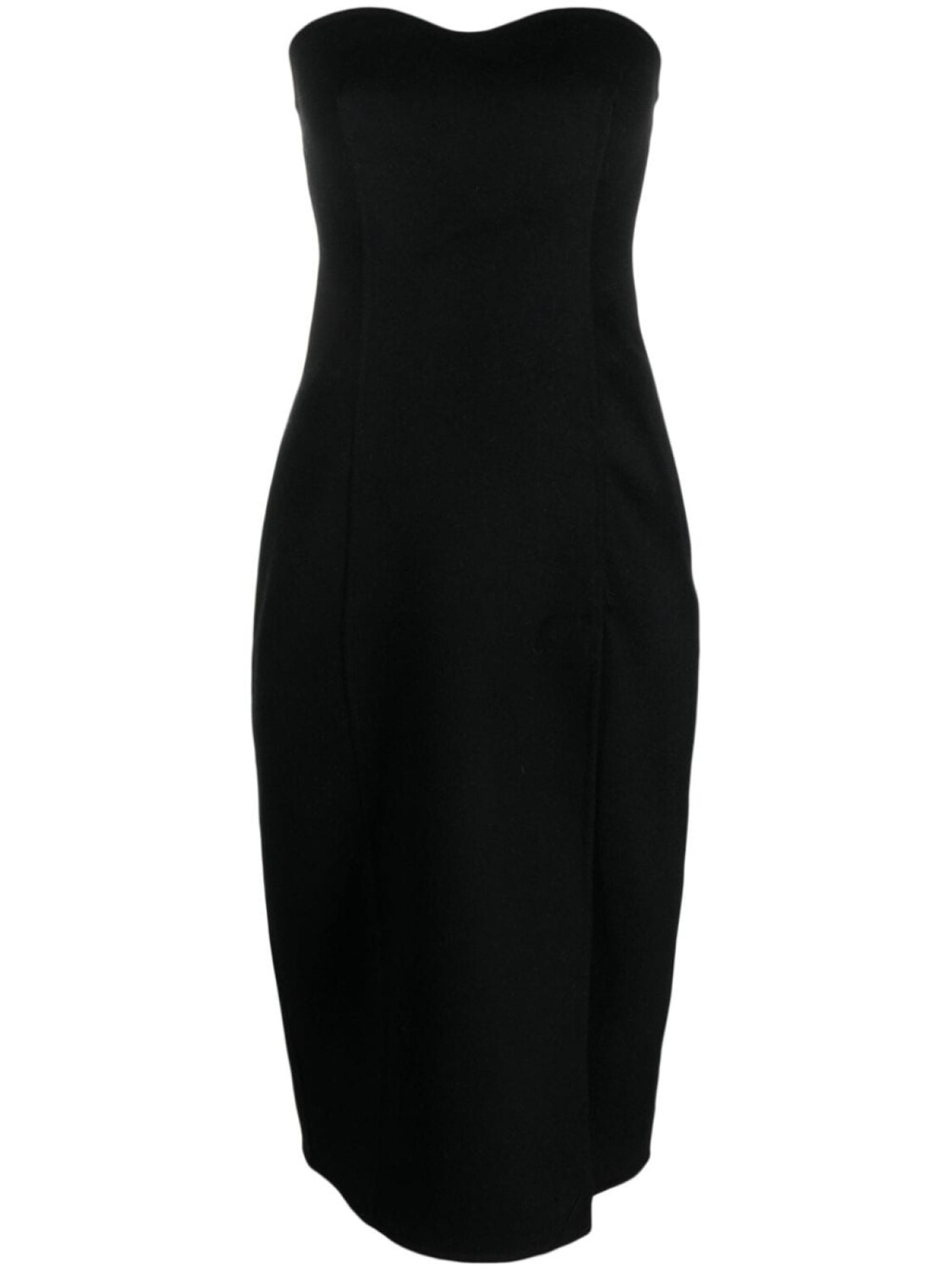 

P.A.R.O.S.H. bandeau wool dress, черный