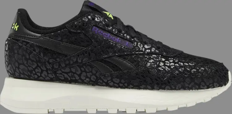 

Кроссовки wmns classic leather sp 'black leopard' Reebok, черный