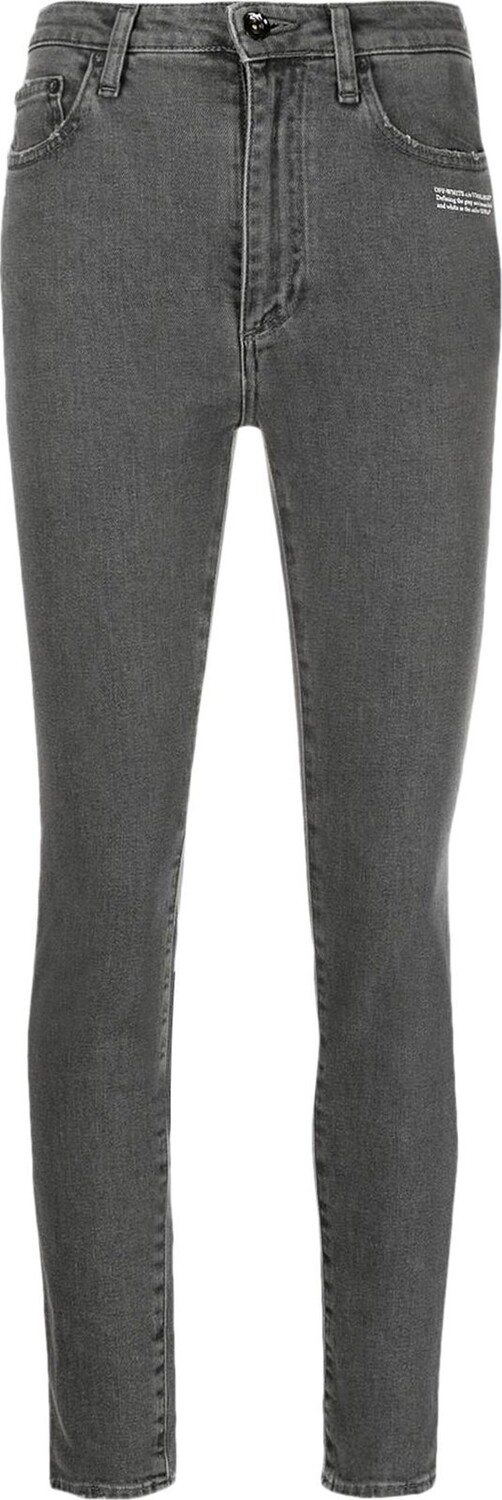 

Джинсы Off-White Corporate Skinny Jeans Grey White, серый
