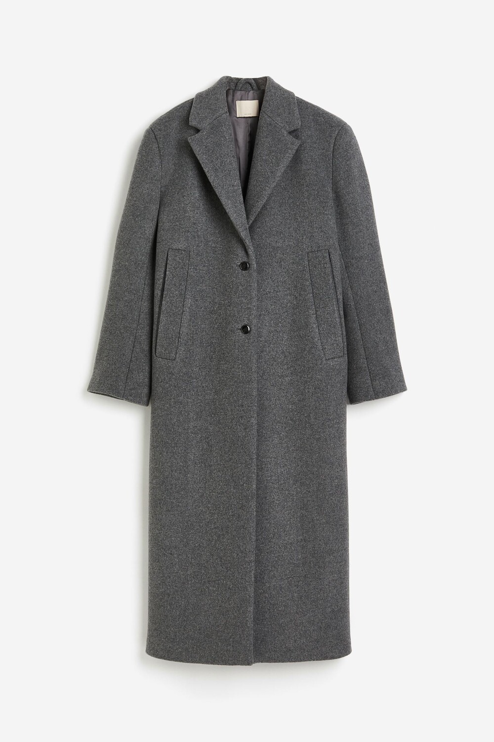 

Пальто H&M Long Wool-blend, темно-серый