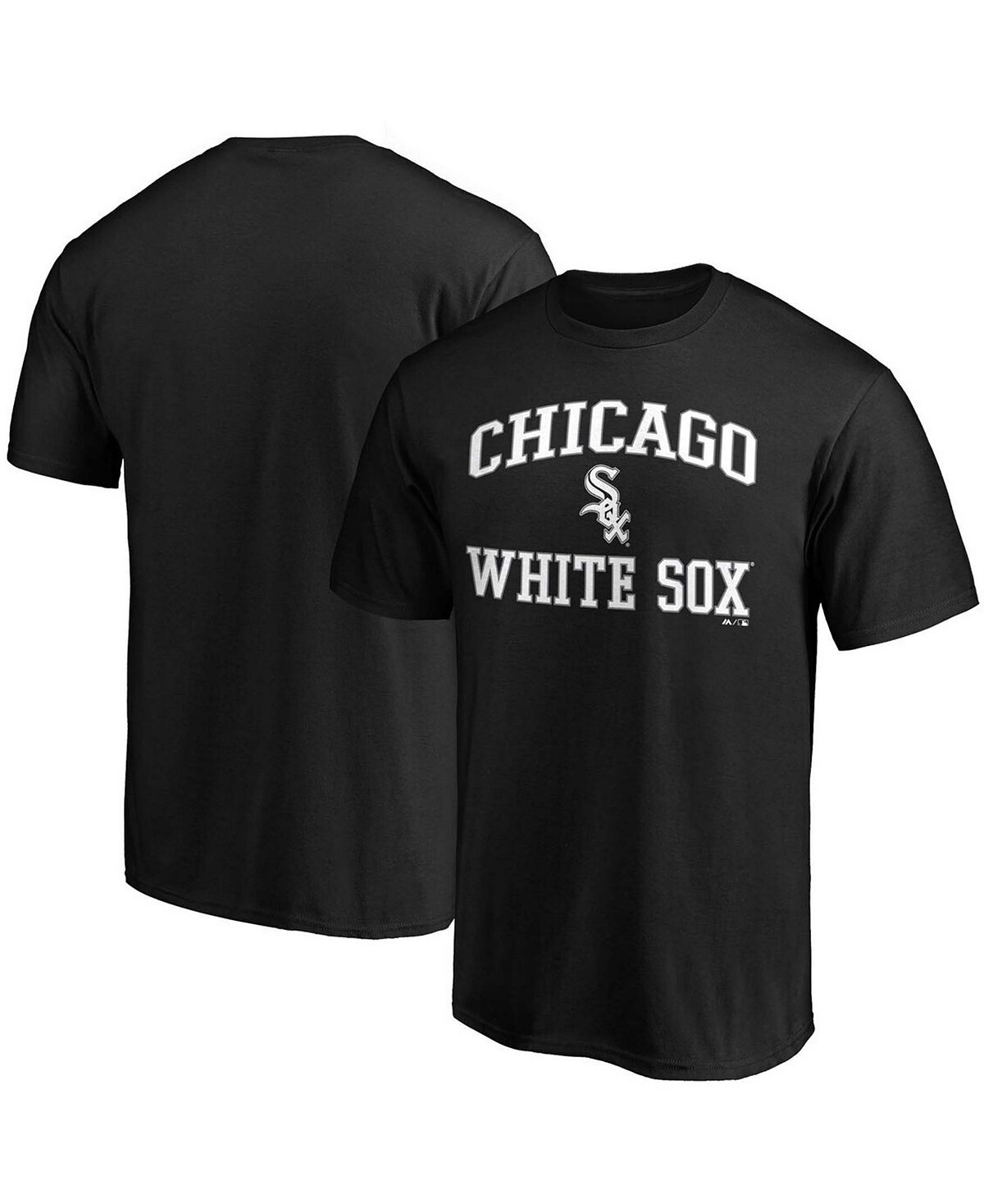 

Мужская черная футболка chicago white sox heart soul Fanatics, черный