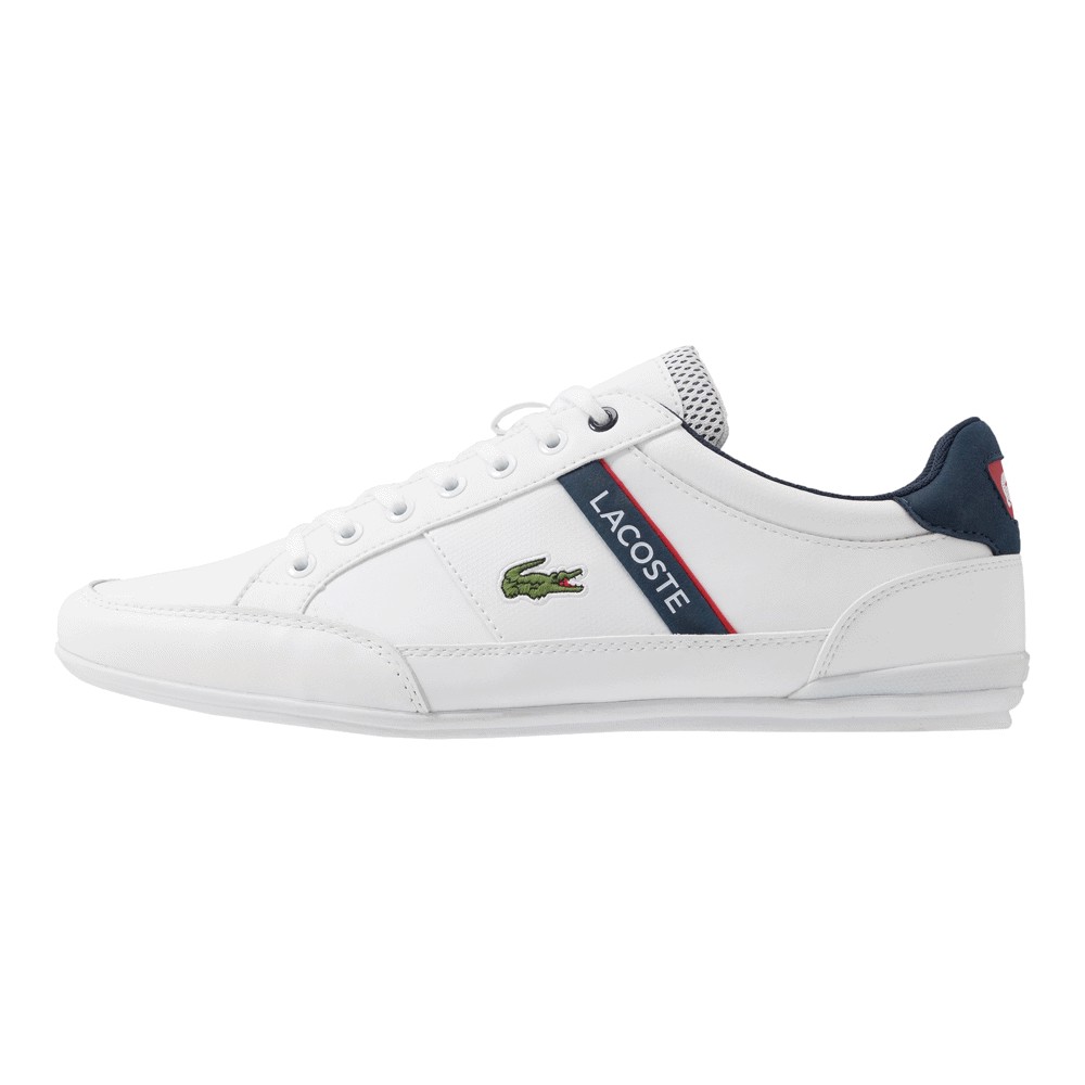 Кроссовки Lacoste Chaymon, white/navy/red кроссовки lacoste meyssac deck drk gry red