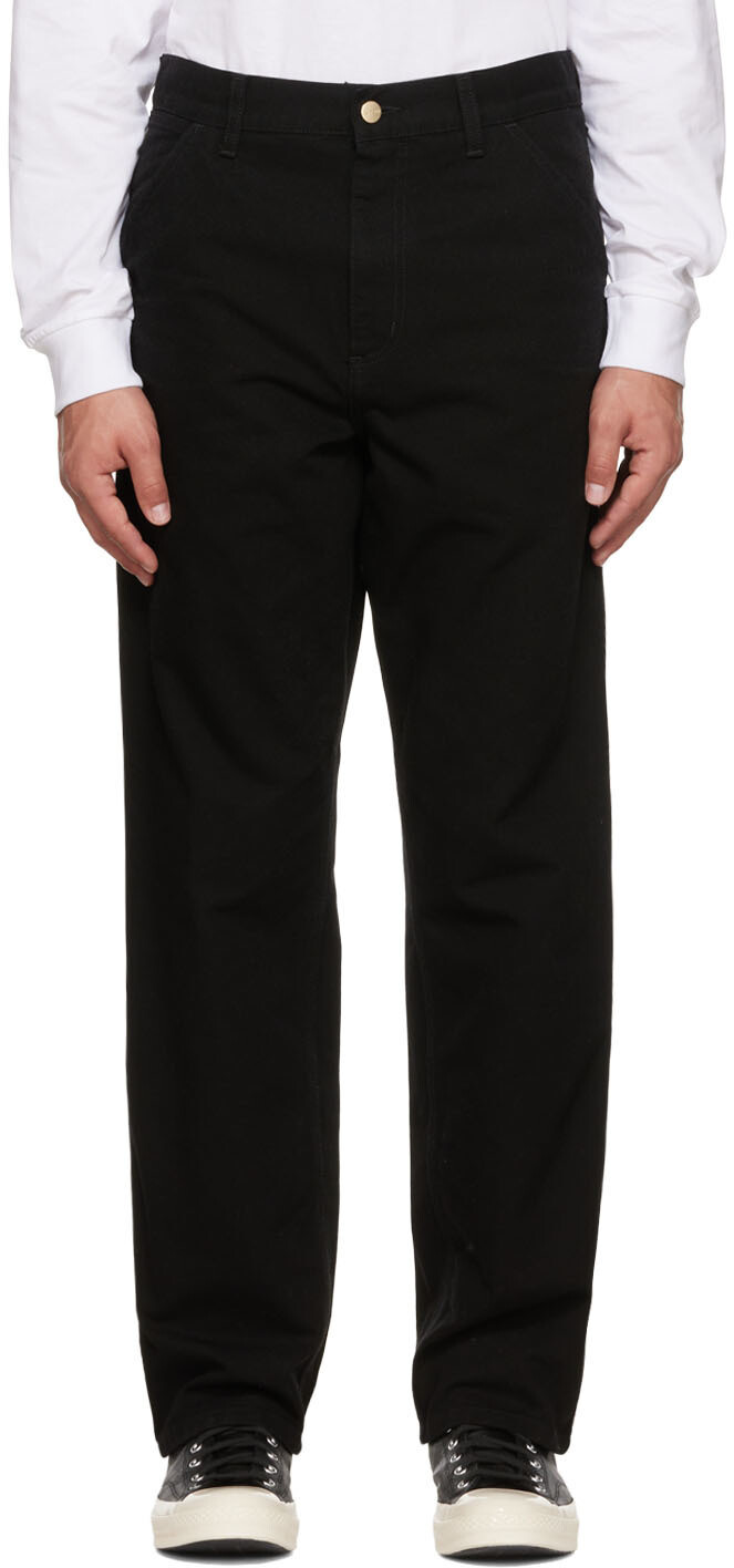 

Черные брюки из органического хлопка Carhartt Work In Progress