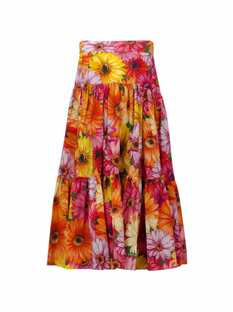 Юбка Dolce&Gabbana юбка короткая со сборками и воланами цветочный принт xs разноцветный