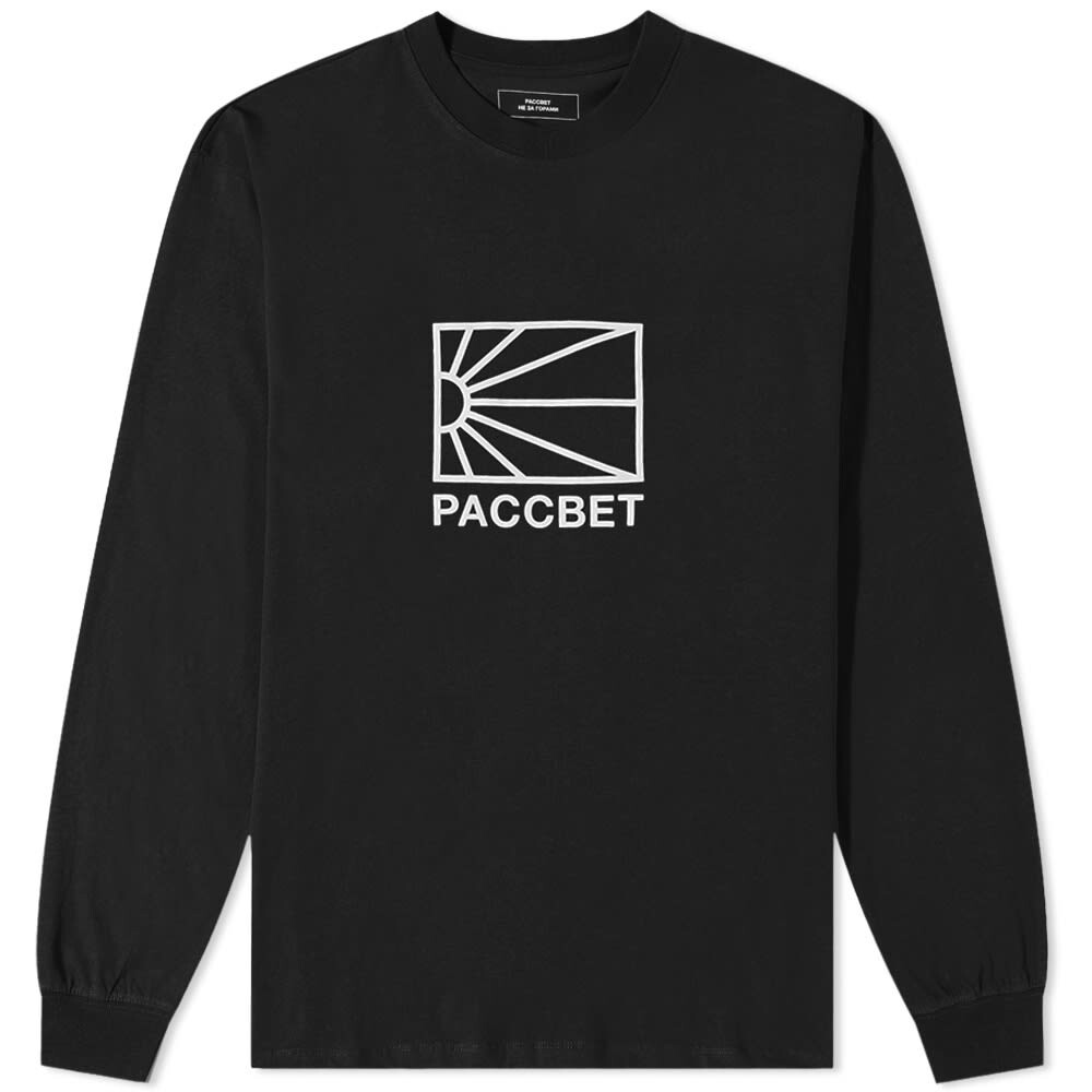 

Футболка PACCBET Long Sleeve Big Logo Tee, Черный