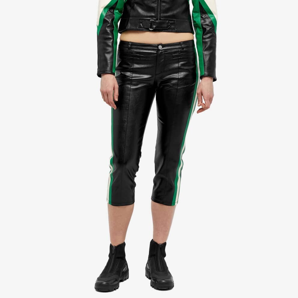 

Брюки Miaou Faux Leather Capri Pant, Черный