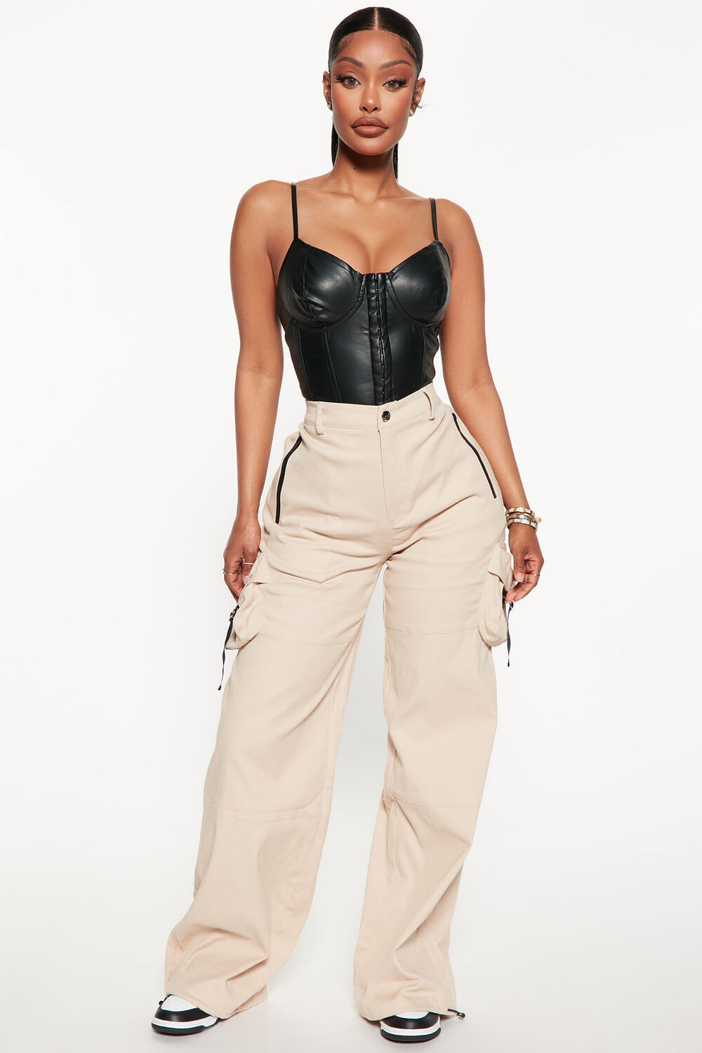 

Брюки карго Fashion Nova HGP7147, серо-коричневый