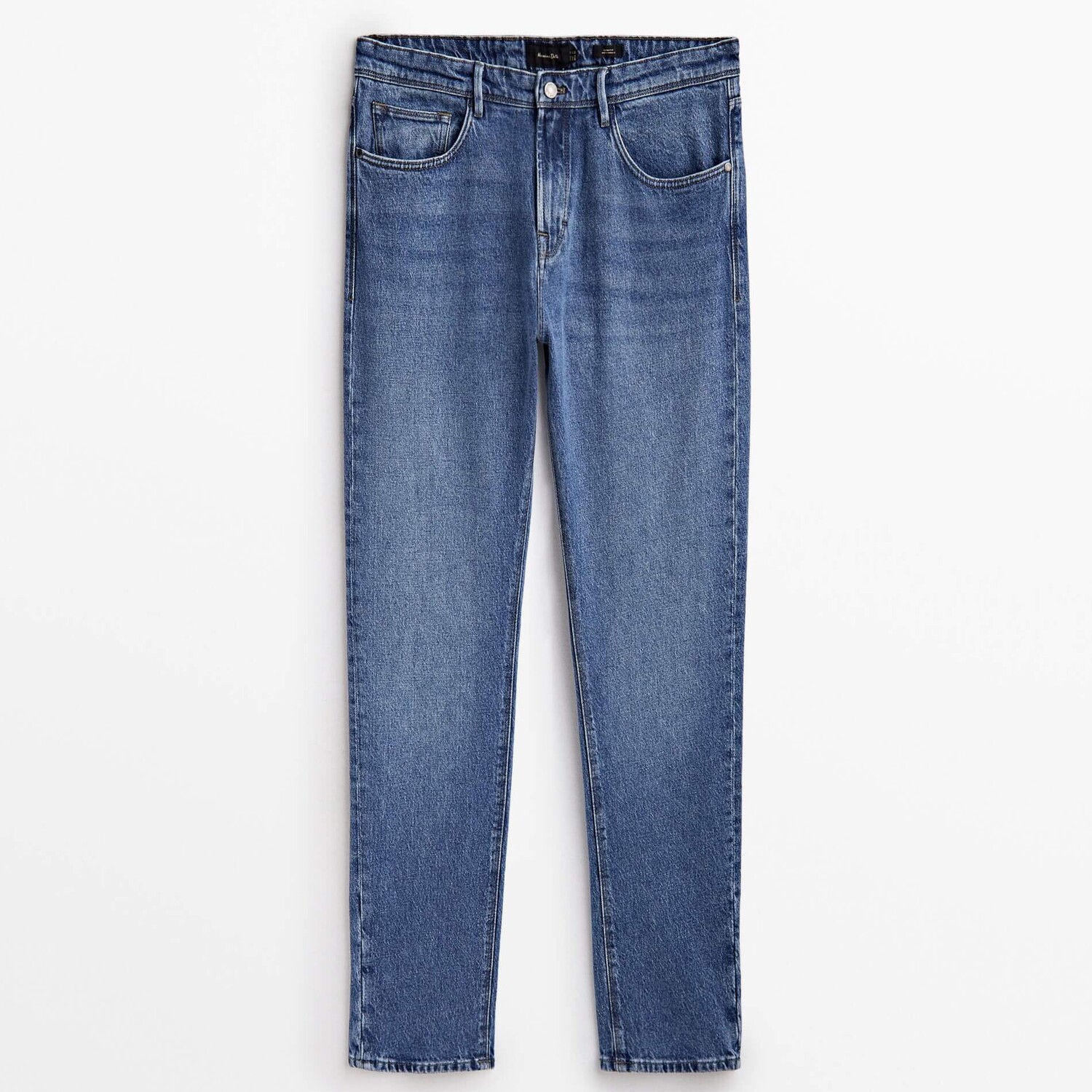 

Джинсы Massimo Dutti Stone Wash Slim Fit, синий