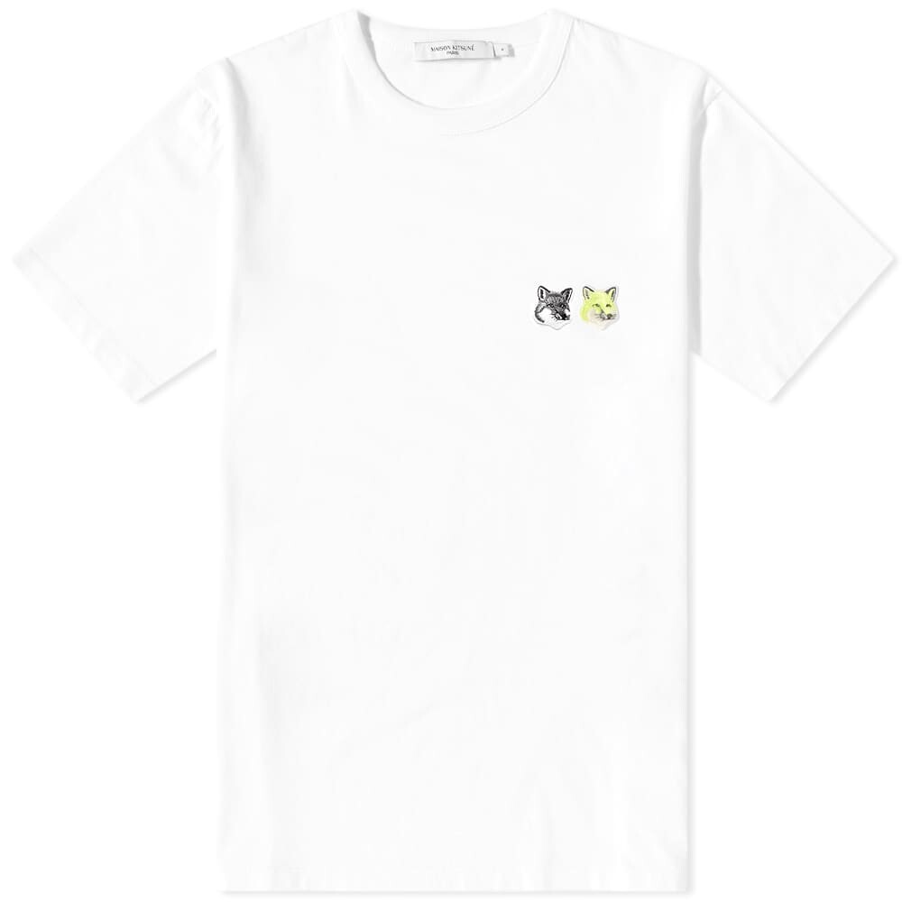 

Футболка Maison Kitsuné Monochrome Double Fox Head Patch Tee