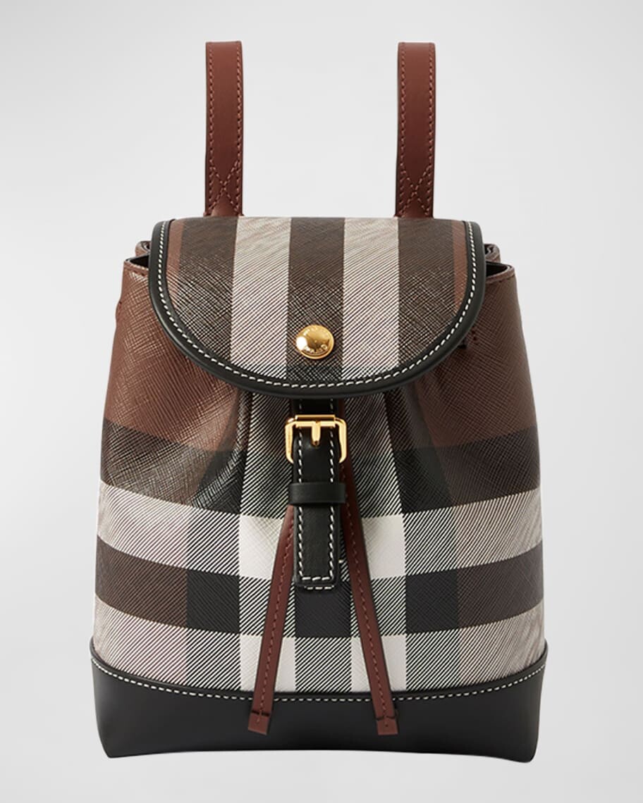 

Кожаный рюкзак в мелкую клетку Burberry
