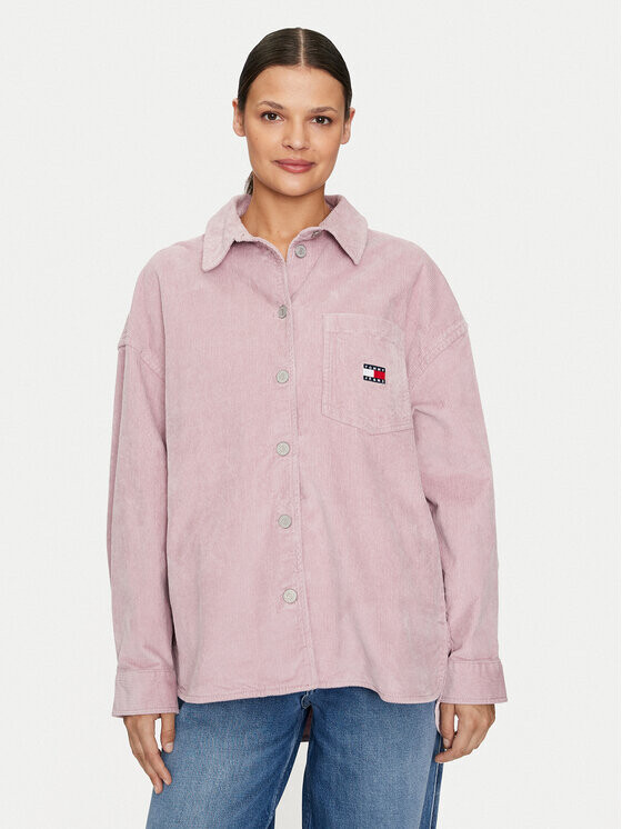 

Рубашка стандартного кроя Tommy Jeans, розовый