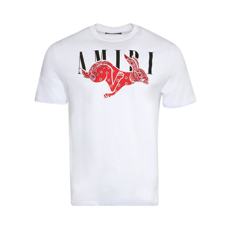 

Футболка Amiri CNY Rabbit Logo Tee 'White', белый