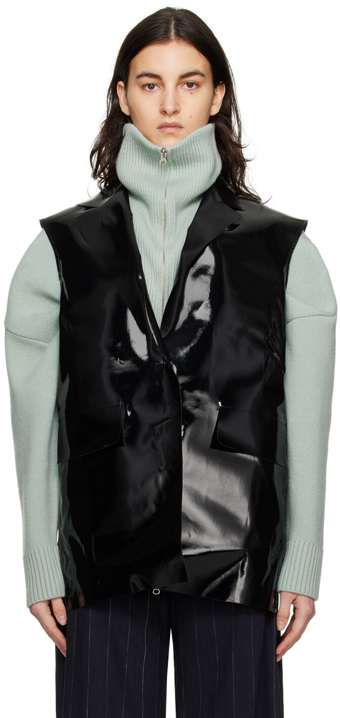 

Эксклюзивный черный блейзер SSENSE KASSL Editions