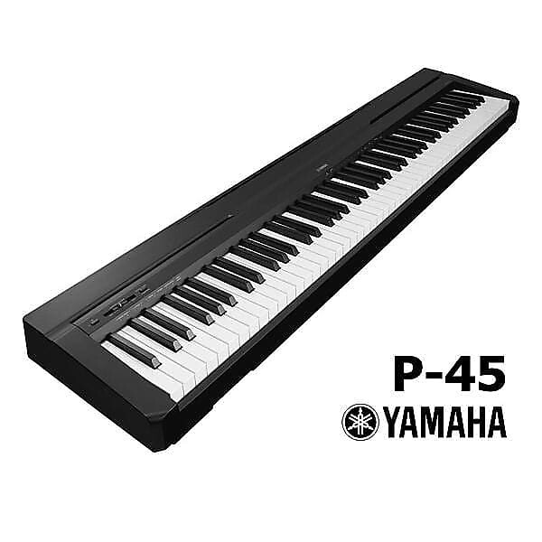 

Абсолютно новое цифровое пианино Yamaha P-45B с 88 клавишами, взвешенное действие - черное P-45 Digital Piano