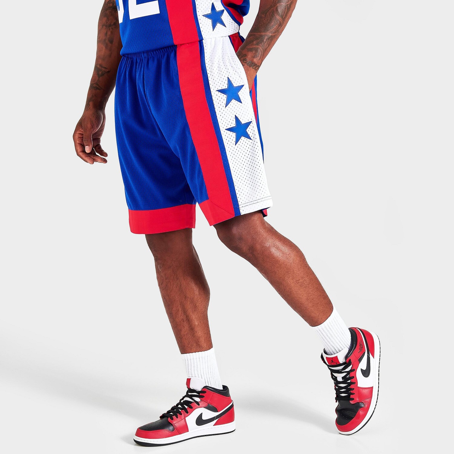 

Мужские шорты Mitchell & Ness Philadelphia 76ers NBA Dr. J Swingman, синий
