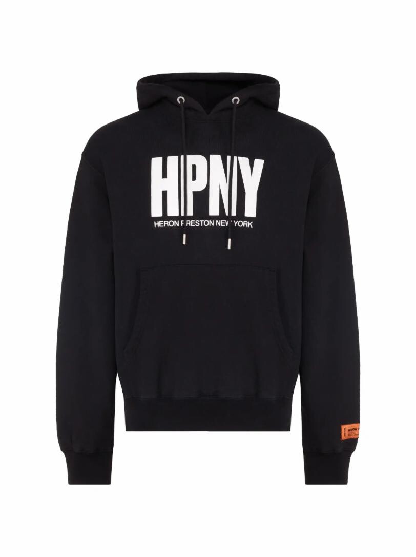 

Хлопковое худи с логотипом Heron Preston, Черный