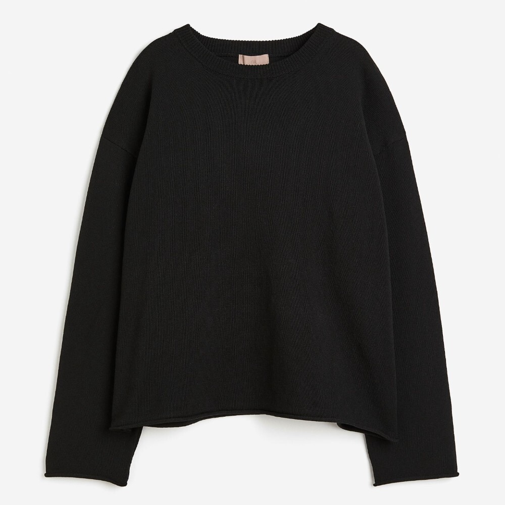 

Свитер H&M Fine-knit, черный