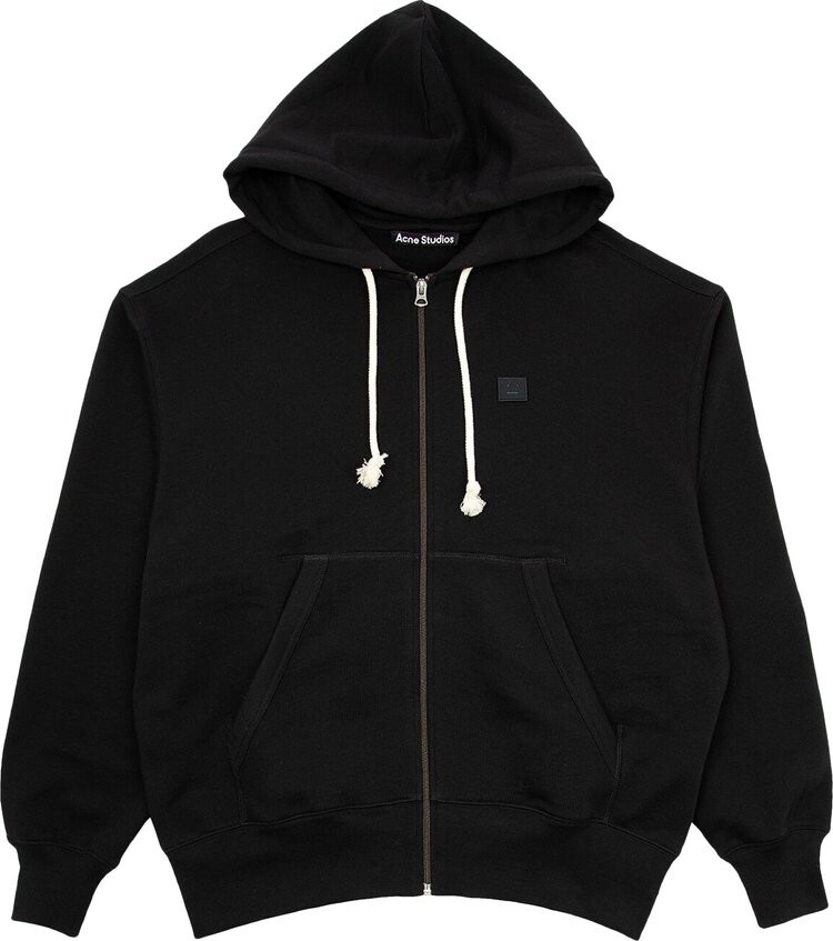 

Худи Acne Studios Zip Hoodie 'Black', черный