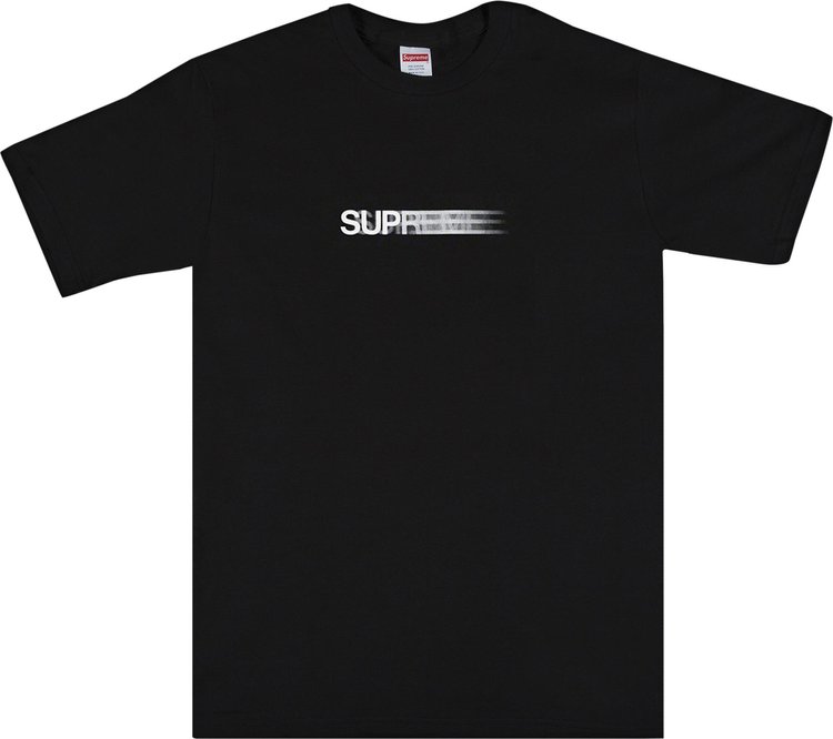 Футболка Supreme Motion Logo Tee 'Black', черный футболка supreme motion logo tee black черный