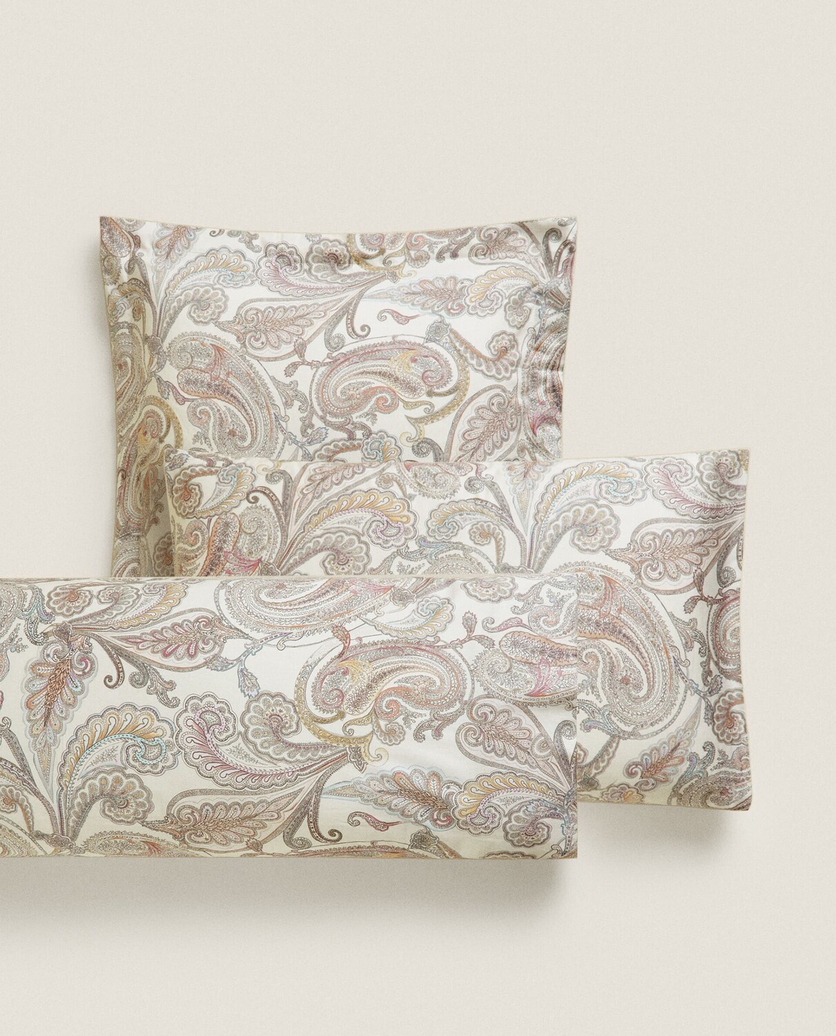 Наволочка Zara Home Paisley Print, мультиколор наволочка zara home leaf print белый