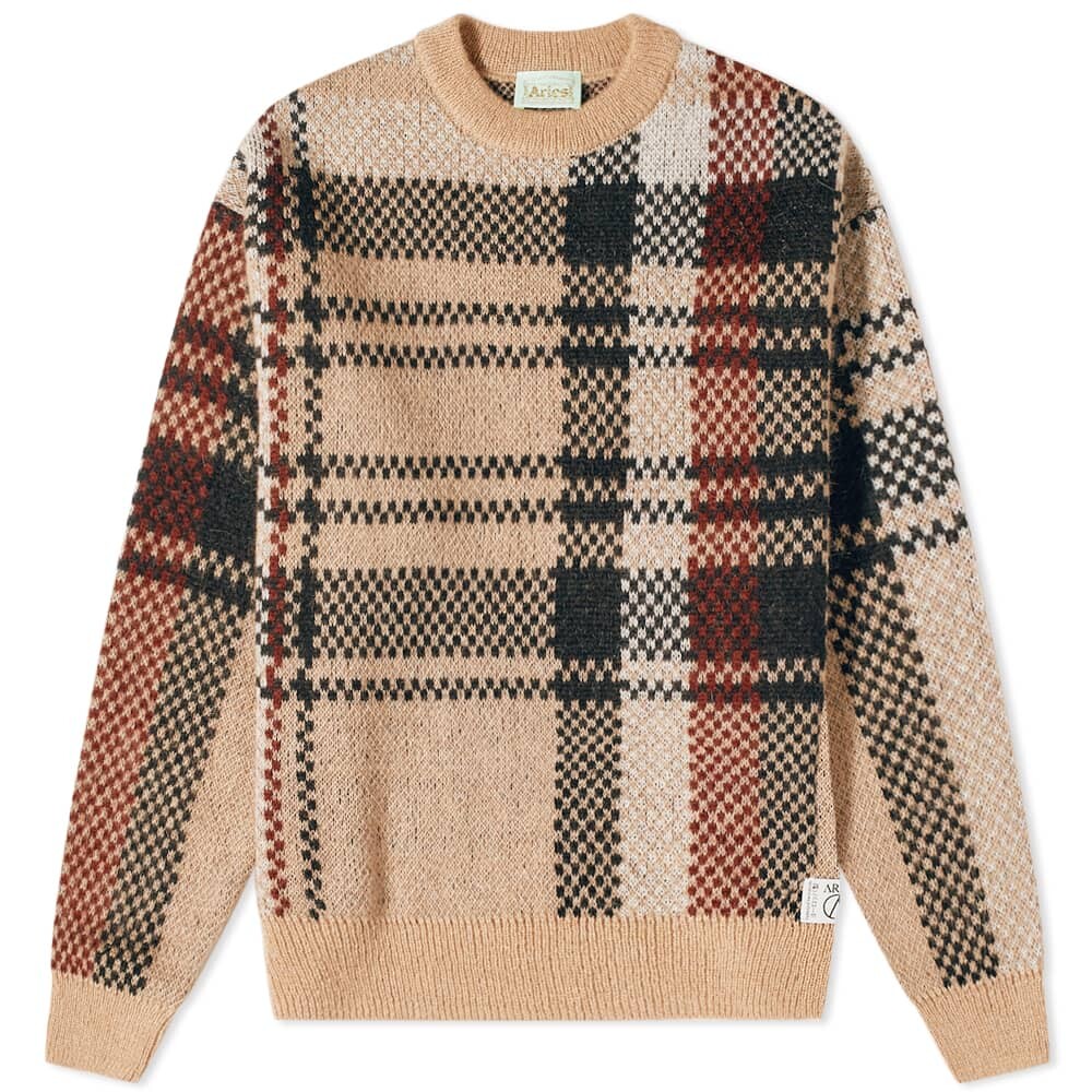 

Толстовка Aries Johnny Plaid Crew Sweat