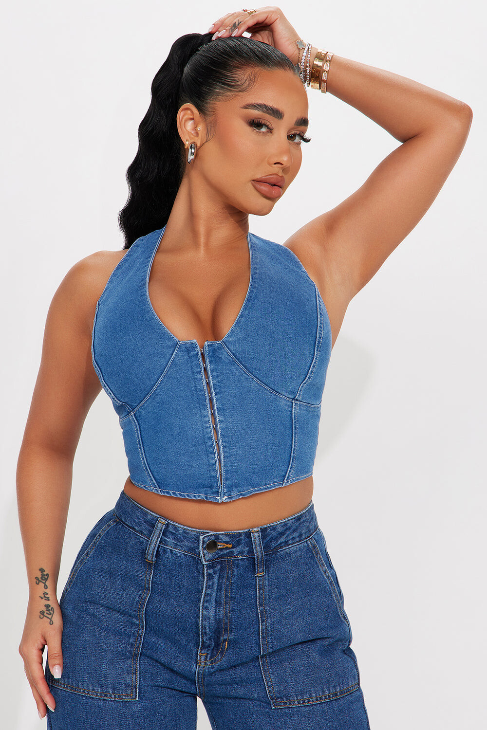 

Топ Fashion Nova GW22C1835, синий