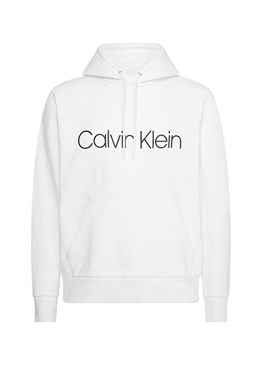 

Белая мужская толстовка с воротником с капюшоном Calvin Klein, Белый