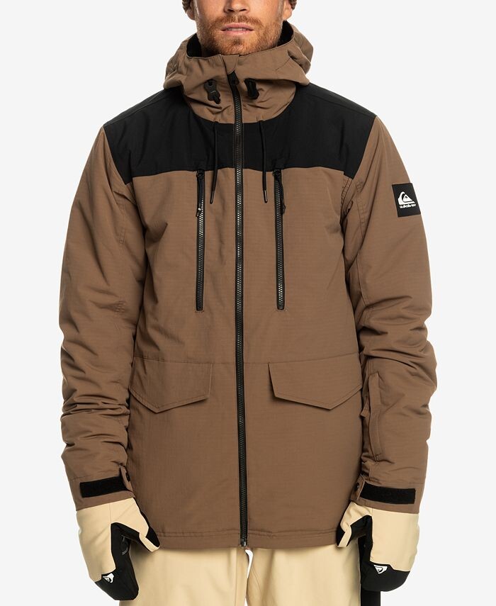 

Мужская зимняя куртка Fairbanks с капюшоном Quiksilver, коричневый