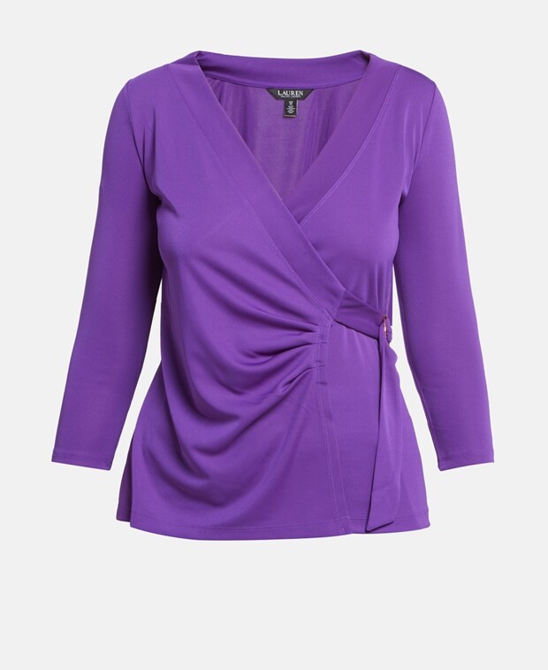 

Блузка с запахом Lauren Ralph Lauren, фиолетовый