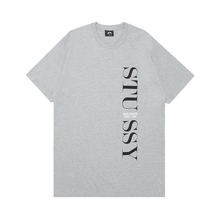 Футболка Stussy Standard 'Grey Heather', серый