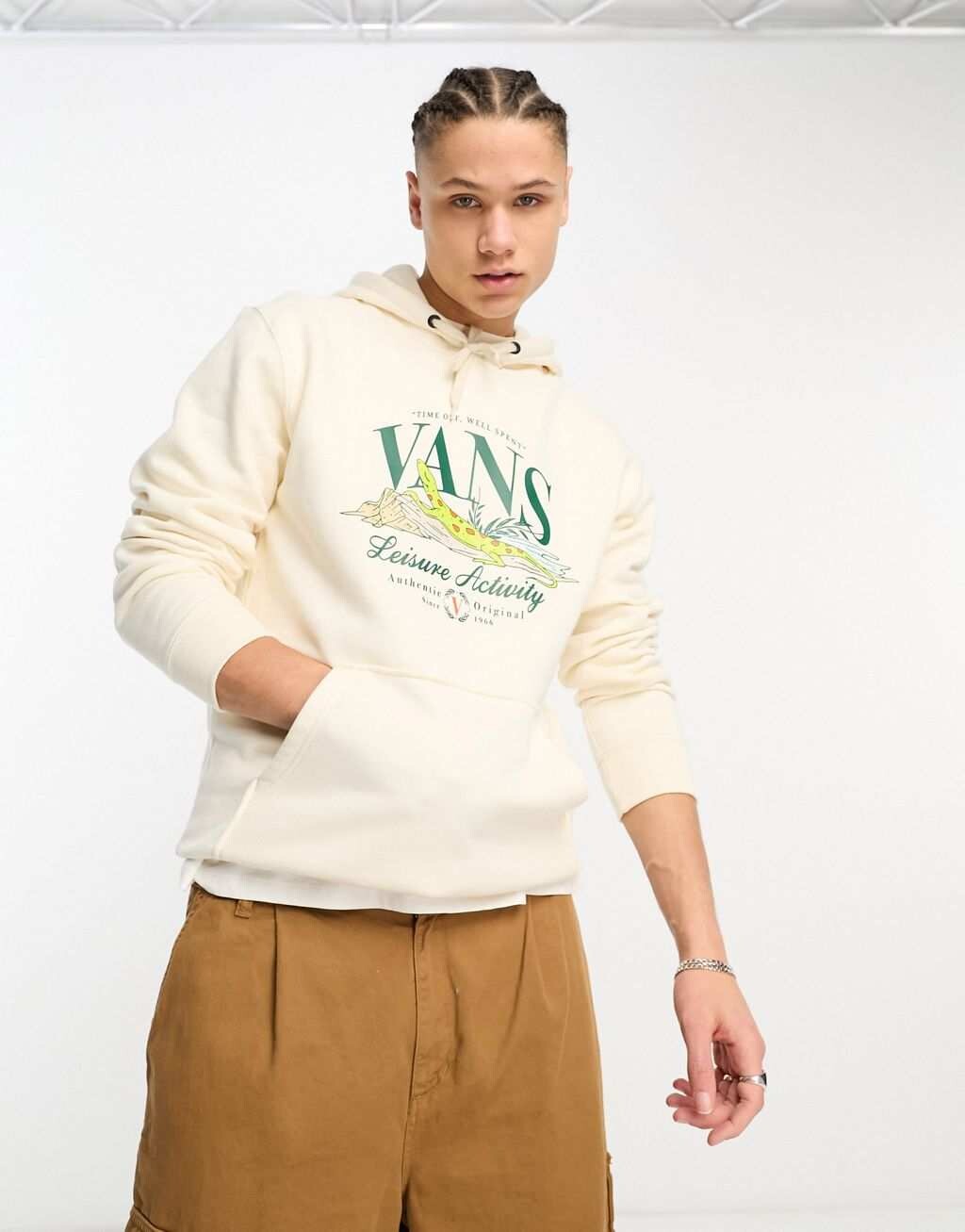 

Белая худи с логотипом Vans, Белый