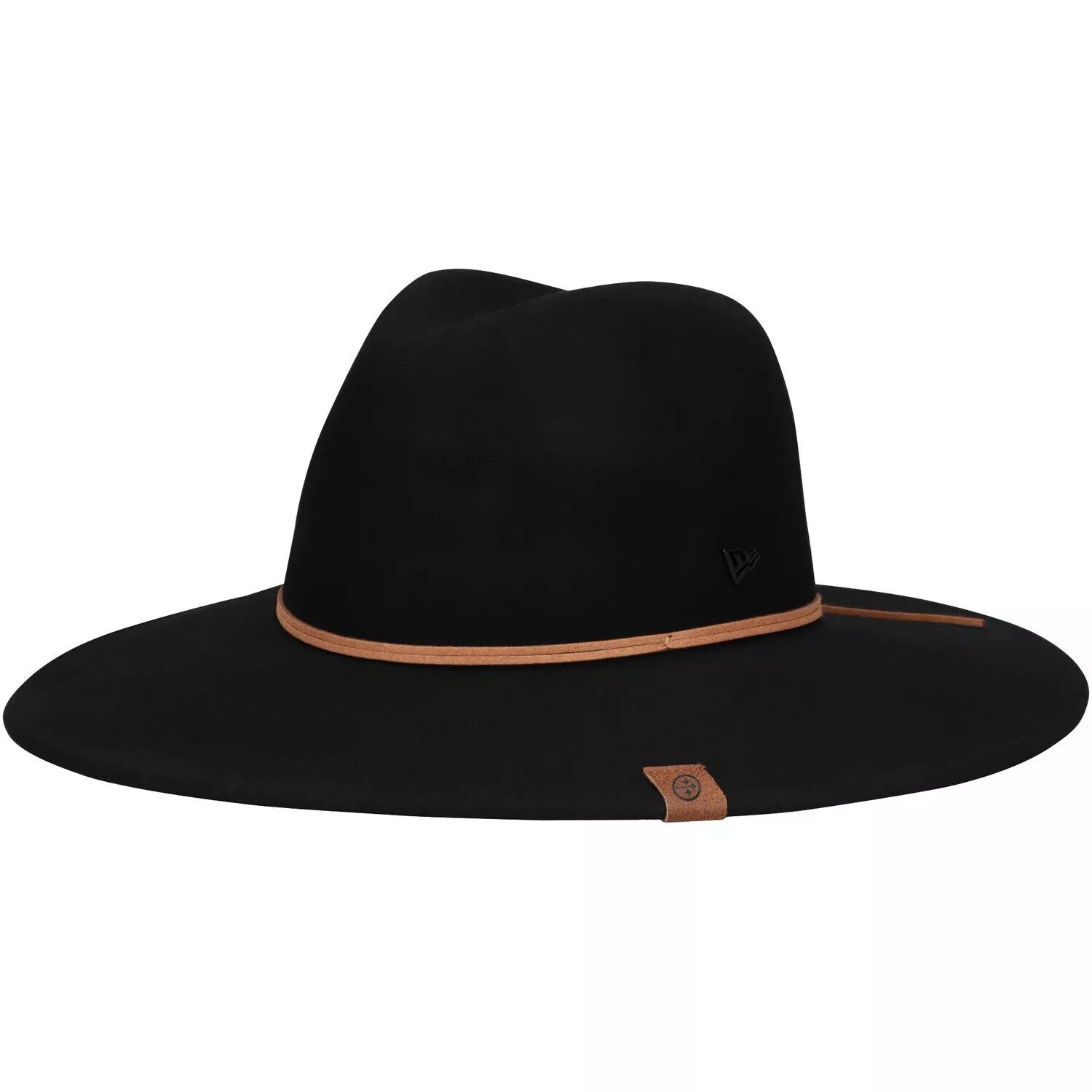 Черная женская шляпа Fedora с широкими полями New Era Pittsburgh Steelers Willow New Era
