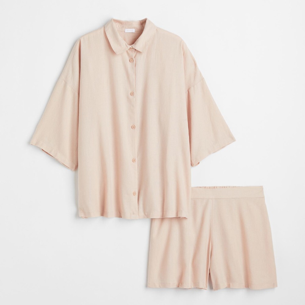 

Пижама H&M Home Checked, бежевый