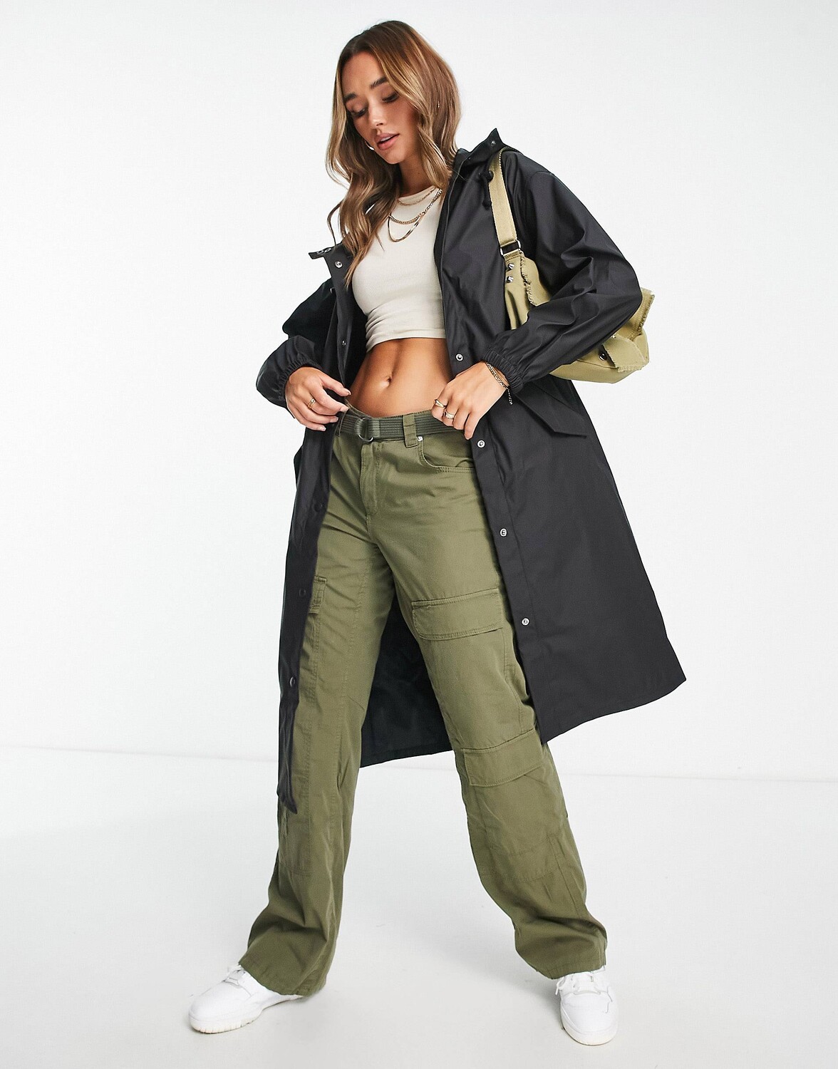 

Черная резиновая куртка от дождя ASOS DESIGN, Черный