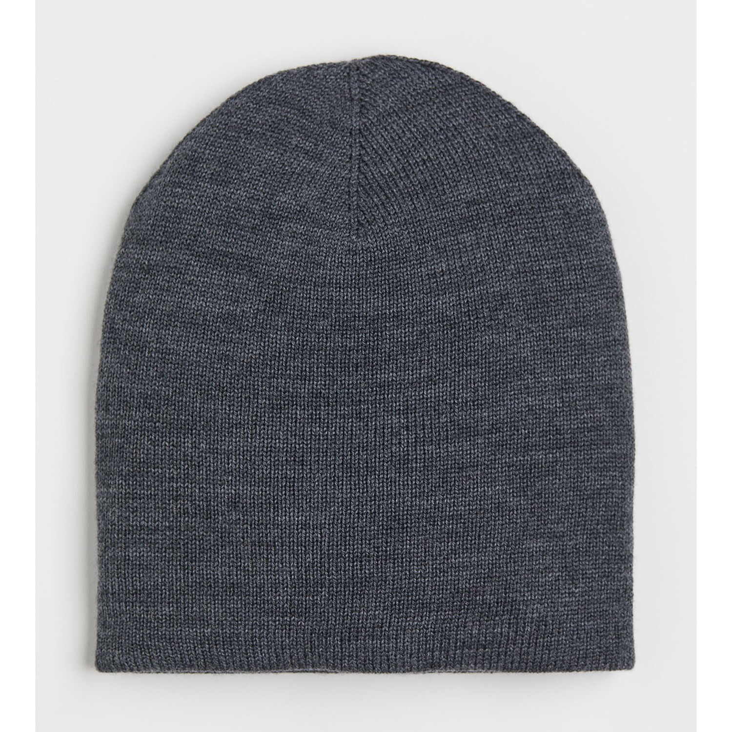 

Шерстяная шапка тонкой вязки H&M Solid-color, темно-серый