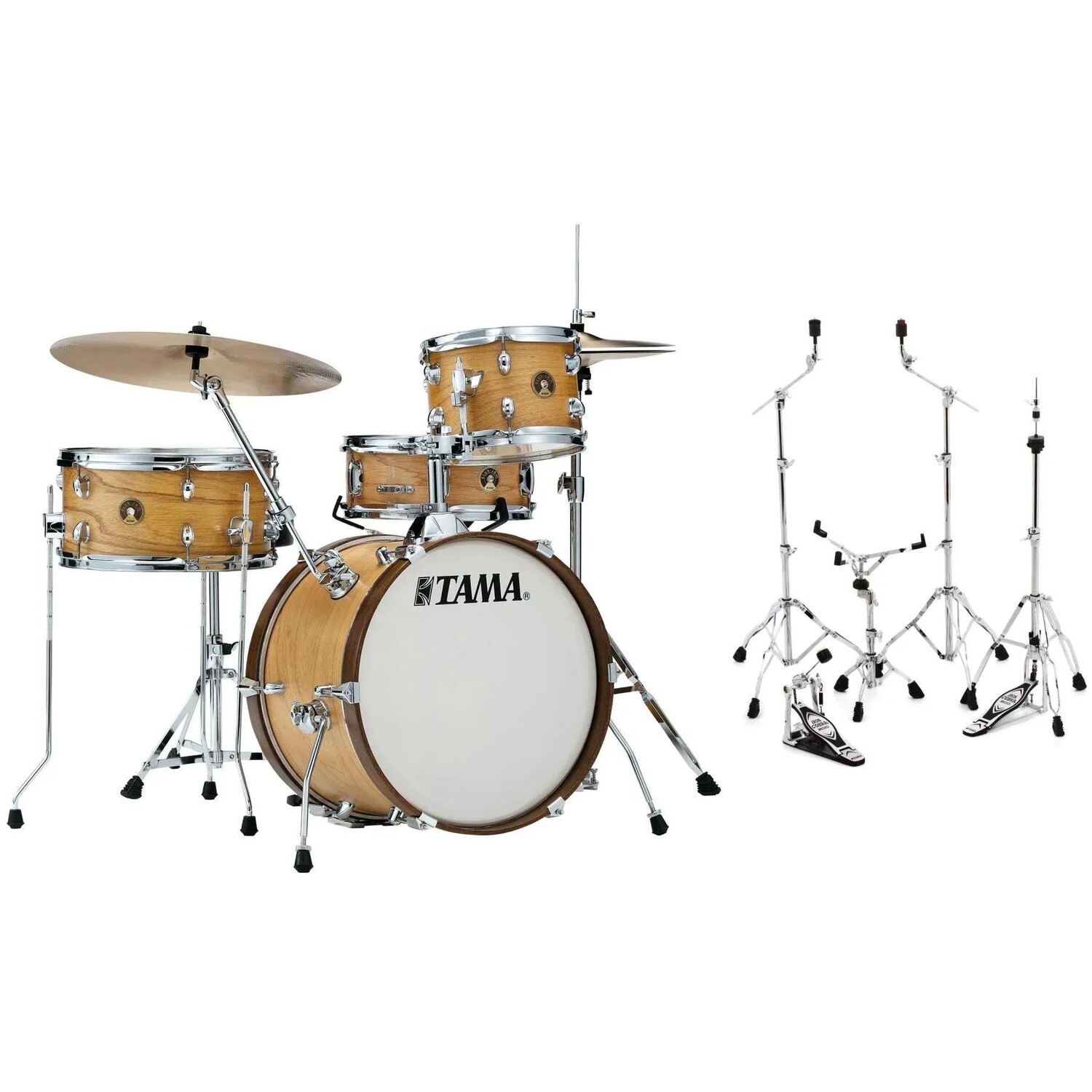 

Tama Club-JAM LJL48S Комплект из 4 предметов с малым барабаном и комплект оборудования Stage Master из 5 предметов — Satin Blonde