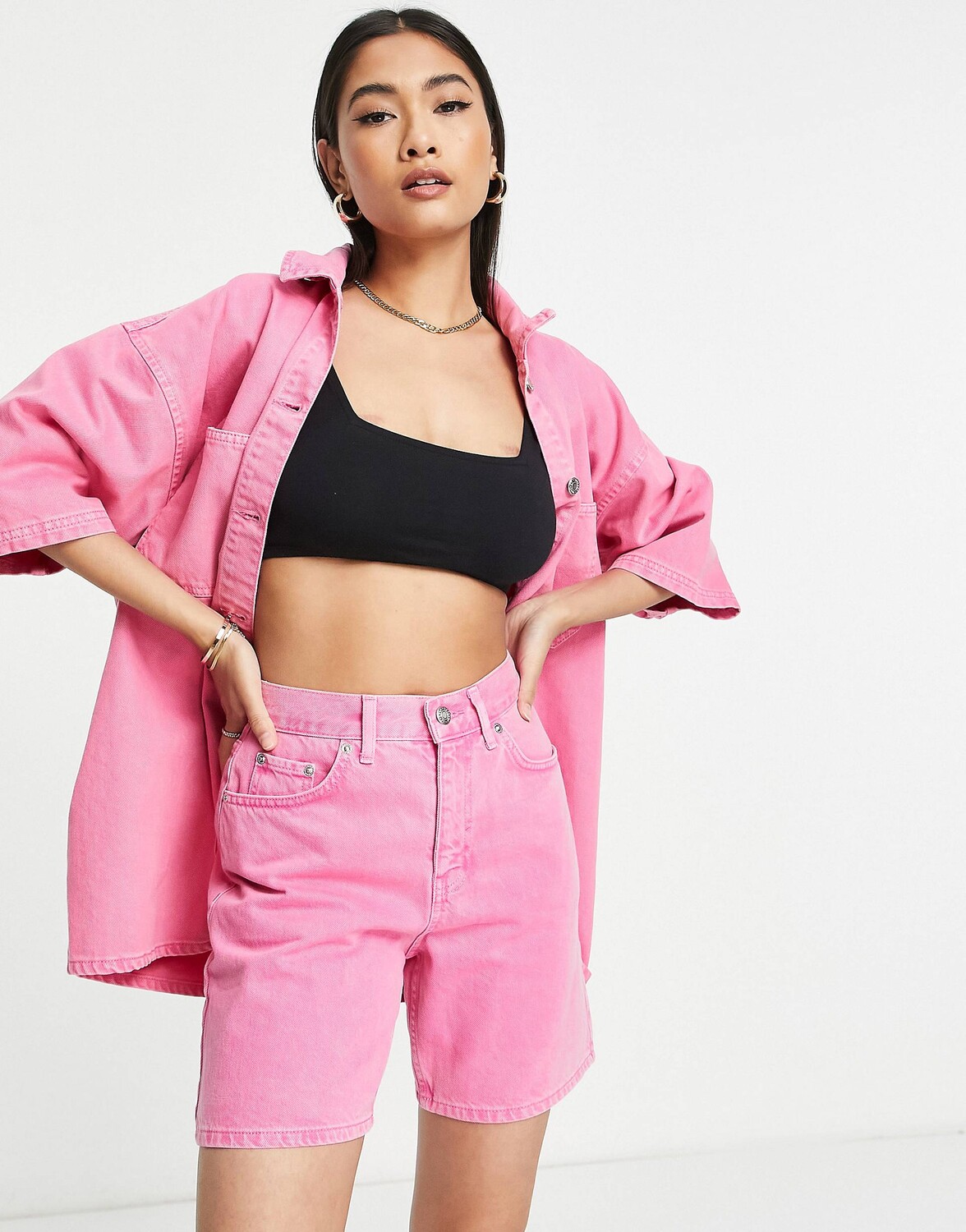 

Ярко-розовые шорты Topshop Ultimate Editor